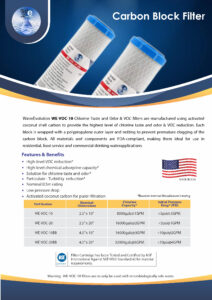 waterevolution we pb 10 usa Φίλτρο Ενεργού Άνθρακα 0.5μm