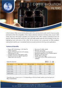 coffee evolution we ce 5500 Επαγγελματικό Φίλτρο για Μηχανές espresso