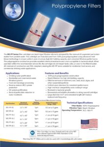 polypropylene filters